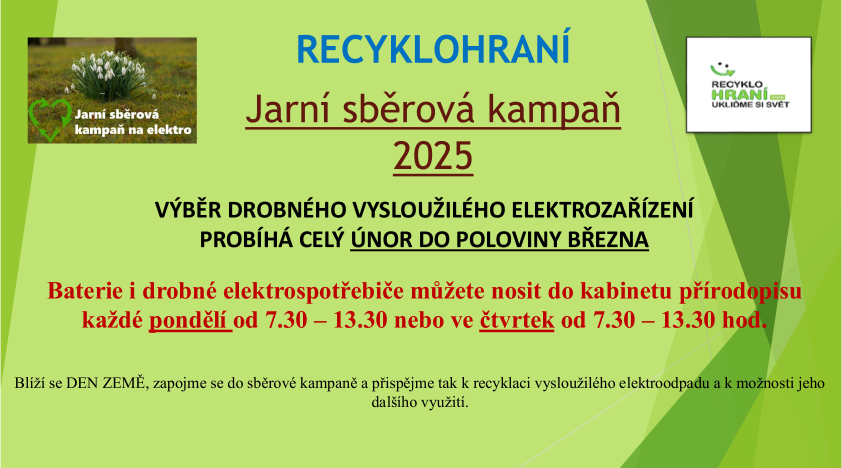 Jarní sběrová kampaň – Recyklohraní